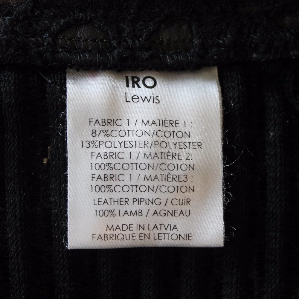 Iro Lewis Black Leather and Lace Crochet Jacket - Picture 15 of 15